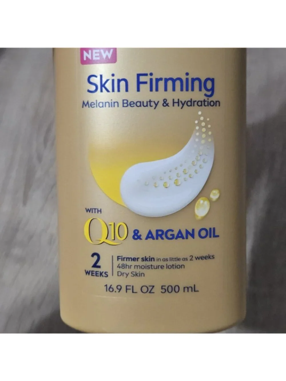 NIVEA Skin Firming Melanin Beauty & Hydration 16.9 Fl Oz (Pack of 1), Bronze
